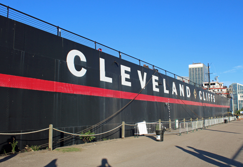 William G. Mather ship in Cleveland